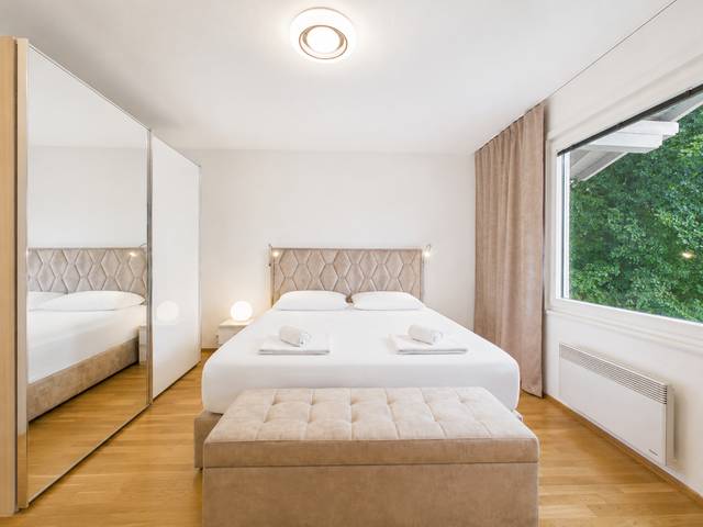 Schlafzimmer – Deluxe Bungalow – Ferienwohnung Wörthersee